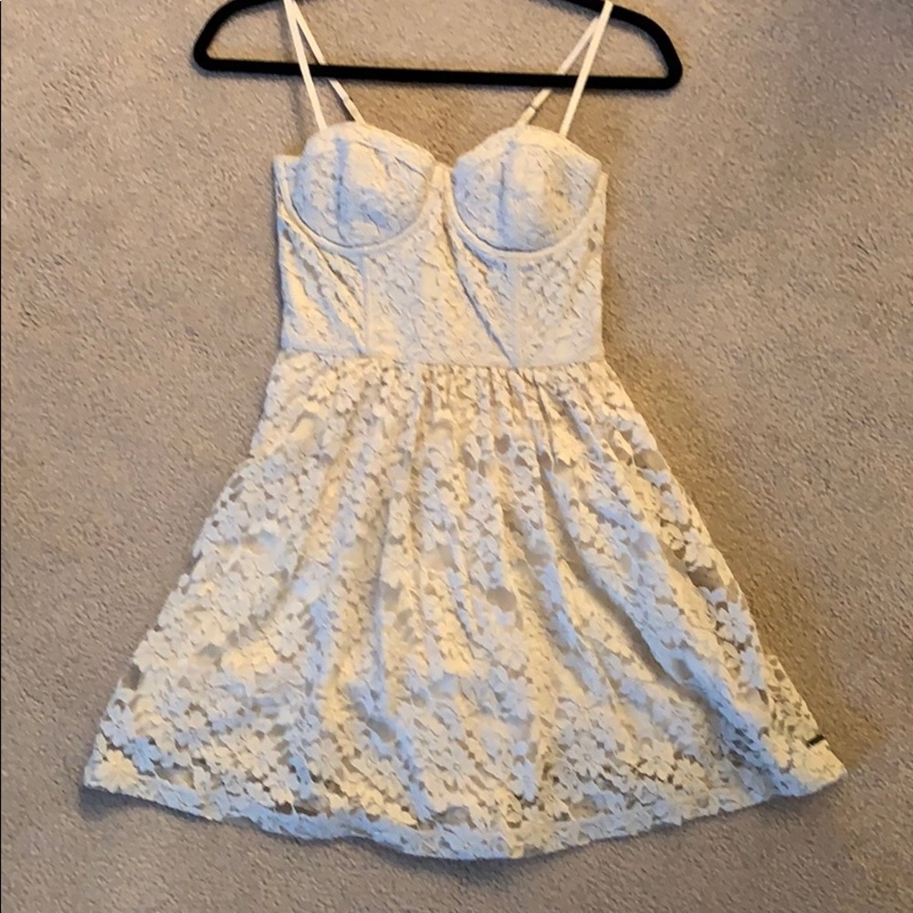 Abercrombie Strapless Lace Mini Dress